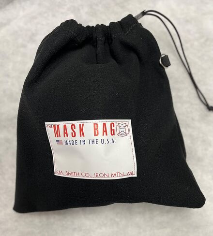 Firefighter SCBA Face Piece Respirator Mask Bag, Black Fleece, Intended for Firefighters, First Responders, and Safety Personnel in Saudi Arabia