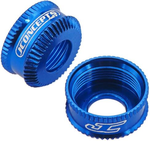 زعنفة J Concepts 24921، غطاء سفلي للصدمات 12 مم V2، أزرق (قطعتان) يناسب Team Associated 12 مم V2 Shock in Kuwait