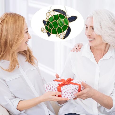 LemonRoad 1 Set Unfinished Sea Turtle Pre Cut Stained Glass DIY Stained Glass Craft Kit with Solder Wire, Gel Flux, Flux Brush for Adult Make Your Own Beautiful Art Handcrafts for Home Decor in Kuwait