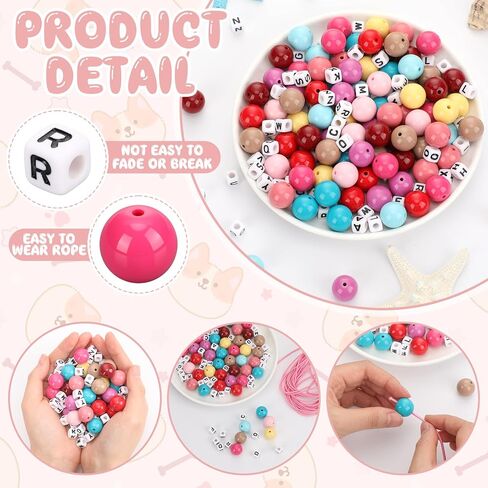 Quelay شخصية DIY مطرز الياقات الكلب قابل للتعديل اسم الرسالة الملونة كبيرة مطرز طوق سوار للكلاب الصغيرة والمتوسطة والكبيرة هدايا محبي الكلاب in Kuwait