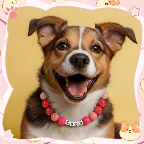 Quelay شخصية DIY مطرز الياقات الكلب قابل للتعديل اسم الرسالة الملونة كبيرة مطرز طوق سوار للكلاب الصغيرة والمتوسطة والكبيرة هدايا محبي الكلاب in Kuwait