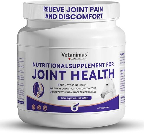 Horse Joint Supplement with Glucosamine, MSM & Chondroitin – Daily Equine Support for Mobility & Cartilage – Easy-to-Feed Powder-Tub 750g in Saudi Arabia