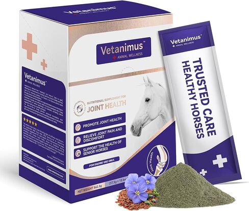 Horse Joint Supplement with Glucosamine, MSM & Chondroitin – Daily Equine Support for Mobility & Cartilage – Easy-to-Feed Powder-Tub 750g in Saudi Arabia