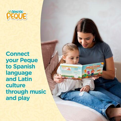 كتاب التعلم التفاعلي Aprende Peque للأطفال الصغار 1-4 | Aprende con Isa: Mis Primeras Palabras | كتاب صوتي إسباني للأطفال | كتاب التطور اللغوي المبكر in Saudi Arabia