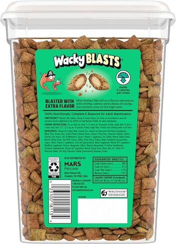 Temptations Wacky Blasts Cat Treats, Nautical Nip’ Flavor, 16 oz. Tub in Saudi Arabia