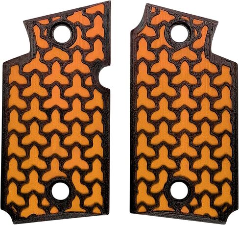 Orange & Black Fusion Printed Sig Sauer P938 Grips in Saudi Arabia