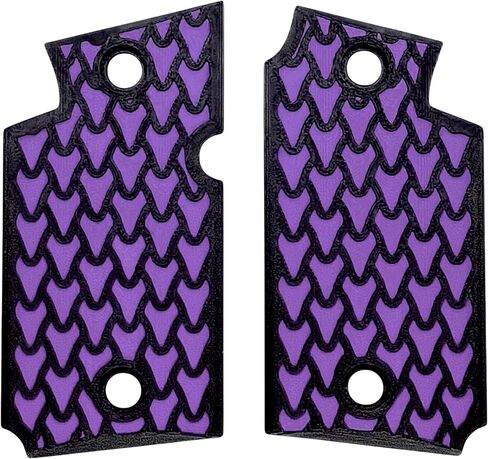 Purple & Black Dragon Scale Printed Sig Sauer P938 Grips in Saudi Arabia