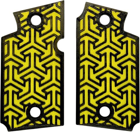 Yellow & Black Tritessel Printed Sig Sauer P938 Grips in Saudi Arabia