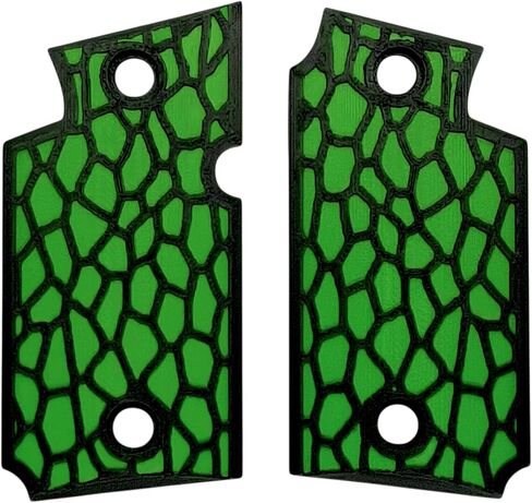 Green & Black Reptile Printed Sig Sauer P938 Grips in Saudi Arabia