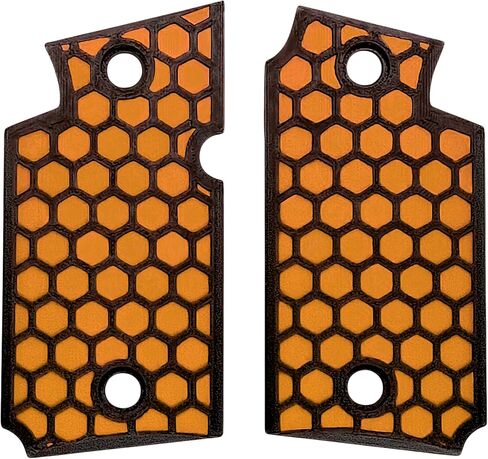Orange & Black Honeycomb Printed Sig Sauer P938 Grips in Saudi Arabia