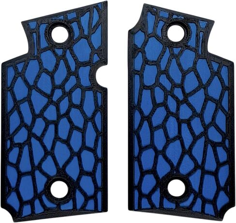 Blue & Black Reptile Printed Sig Sauer P938 Grips in Saudi Arabia