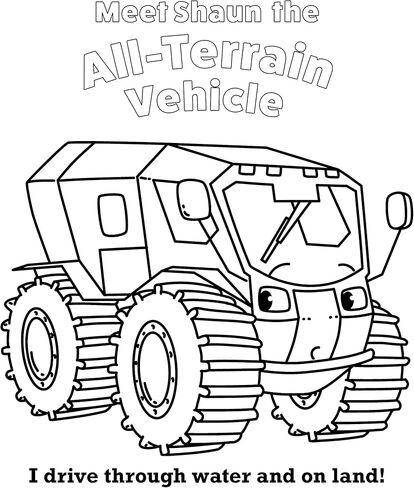 Trucks, Tractors, and Cars Coloring Book - Customized (Design Originals) Personalize with Name and a Special Note from You to Make a Fun and Thoughtful Gift for Kids in Kuwait