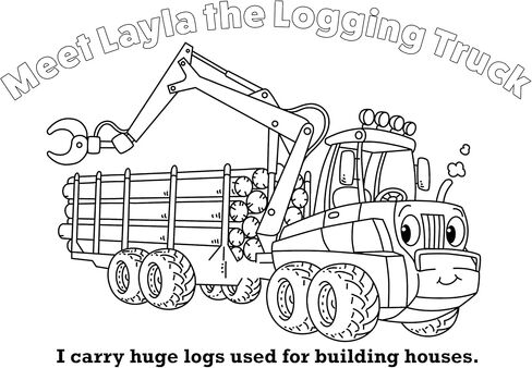 Trucks, Tractors, and Cars Coloring Book - Customized (Design Originals) Personalize with Name and a Special Note from You to Make a Fun and Thoughtful Gift for Kids in Kuwait