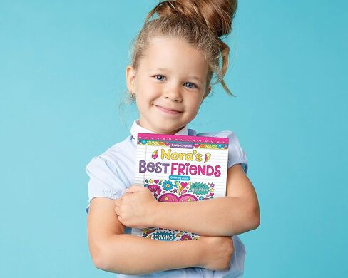 Design Originals Notebook Doodles Best Friends - Customized Coloring Book Personalized with Name and a Special Note from You - Holiday Gift for Kids and Tweens to Boost Self-Esteem in Kuwait