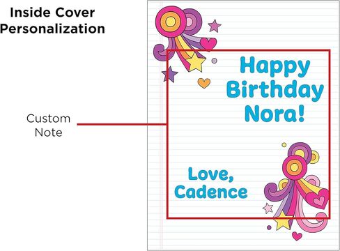 Design Originals Notebook Doodles Best Friends - Customized Coloring Book Personalized with Name and a Special Note from You - Holiday Gift for Kids and Tweens to Boost Self-Esteem in Kuwait