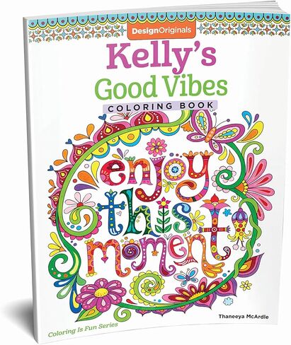 Good Vibes - Customized Coloring Book (Design Originals) Relaxing Designs and Uplifting Quotations, Personalized with Name and a Special Note from You to Make a Thoughtful Gift in Kuwait