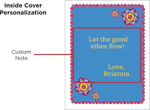 Good Vibes - Customized Coloring Book (Design Originals) Relaxing Designs and Uplifting Quotations, Personalized with Name and a Special Note from You to Make a Thoughtful Gift in Kuwait