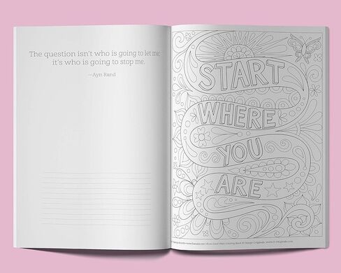 Good Vibes - Customized Coloring Book (Design Originals) Relaxing Designs and Uplifting Quotations, Personalized with Name and a Special Note from You to Make a Thoughtful Gift in Kuwait