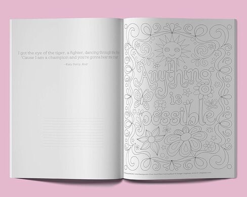 Good Vibes - Customized Coloring Book (Design Originals) Relaxing Designs and Uplifting Quotations, Personalized with Name and a Special Note from You to Make a Thoughtful Gift in Kuwait