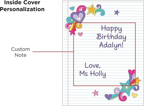 Notebook Doodles Adorable Pets - Customized Coloring Book (Design Originals) Personalized with Name and a Special Note from You to Make a Thoughtful Gift for Kids and Tweens to Boost Self-Esteem in Kuwait