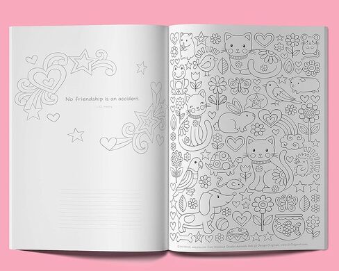 Notebook Doodles Adorable Pets - Customized Coloring Book (Design Originals) Personalized with Name and a Special Note from You to Make a Thoughtful Gift for Kids and Tweens to Boost Self-Esteem in Kuwait