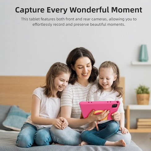 تابلت للأطفال، شاشة لمس IPS HD مقاس 10.1 بوصة تعمل بنظام Android 14 ومساحة تخزين 64 جيجابايت، وذاكرة الوصول العشوائي (RAM) سعة 8 جيجابايت (4+4 افتراضية)، وجهاز لوحي ثماني النواة للأطفال مع حافظة مقاومة للأطفال، وأدوات تحكم أبوية، وبطارية 12 ساعة، وواي فاي in Kuwait