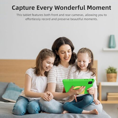تابلت للأطفال، شاشة لمس IPS HD مقاس 10.1 بوصة تعمل بنظام Android 14 ومساحة تخزين 64 جيجابايت، وذاكرة الوصول العشوائي (RAM) سعة 8 جيجابايت (4+4 افتراضية)، وجهاز لوحي ثماني النواة للأطفال مع حافظة مقاومة للأطفال، وأدوات تحكم أبوية، وبطارية 12 ساعة، وواي فاي in Kuwait