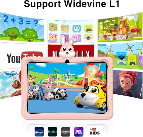 تابلت DOOGEE U9 للأطفال مقاس 10 بوصة عالي الدقة للأطفال، 7 جيجابايت + 64 جيجابايت/TF 1 تيرابايت رباعي النواة، Android 13 تابلت للأطفال 3-7 مع 5060 مللي أمبير |WiFi-6 |BT 5.0| كاميرا مزدوجة |وتغ| ويديفين L1-بينك in Kuwait