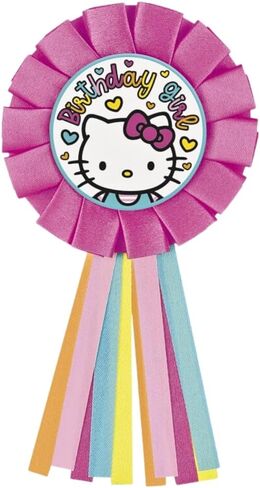 Hello Kitty & Friends Multicolor "Birthday Girl" Badge (3" x 7") 1 Pc. - Perfect for Celebrations, Birthdays, Parties & Events in Saudi Arabia