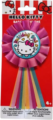 Hello Kitty & Friends Multicolor "Birthday Girl" Badge (3" x 7") 1 Pc. - Perfect for Celebrations, Birthdays, Parties & Events in Saudi Arabia