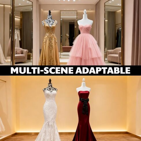 Adjustable Female Pinnable Mannequin Torso with Tripod Base for Display (White) in Saudi Arabia