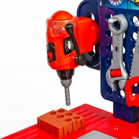 مجموعة مقاعد Marvel Spider-Man من World Tech Toys - مجموعة أدوات مقعد Spiderman مع سيارة تفكيك - منتج مرخص رسميًا من Marvel (55 قطعة) in Kuwait