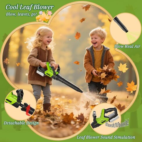 Kids Tool Set, 3-IN-1 Toddler Power Garden Tools with Sounds & Lights, Volume+/-, Toy Weed Wacker, Leaf Blower & Hedge Trimmer, Outdoor Play Toy Tools, Christmas Birthday Gifts for Boys 3 4 5 6 7 8+ in Saudi Arabia