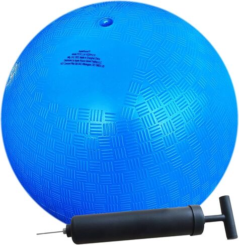 AppleRound 8.5 Inch Playground Ball with Air Pump, Pack of 1 Ball with 1 Pump, Official Size for Dodge Ball, Handball, Camps and Schools (Blue) in Saudi Arabia