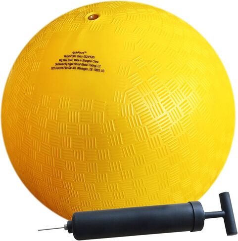 AppleRound 8.5 Inch Playground Ball with Air Pump, Pack of 1 Ball with 1 Pump, Official Size for Dodge Ball, Handball, Camps and Schools (Blue) in Saudi Arabia