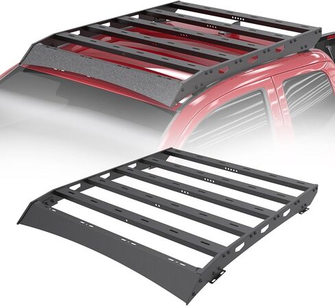 قوس شحن شحن الشحن الثقيل المتوافق مع تويوتا تاكوما 2nd 3rd Gen Double Cab 2005-2023 ، قوس حامل شحن من الصلب الكربوني مع قضيب LED LED 350 رطلًا كحد أقصى. in Kuwait