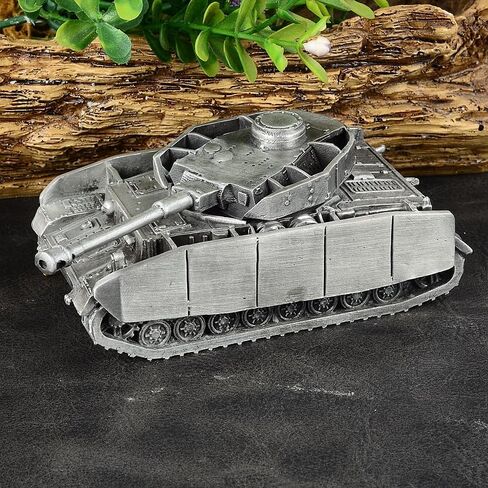 الألمانية الحرب العالمية الثانية بانزر الرابع Ausf. H Tank نموذج معدني للأثاث المصبوب للعرض (فضي) in Kuwait