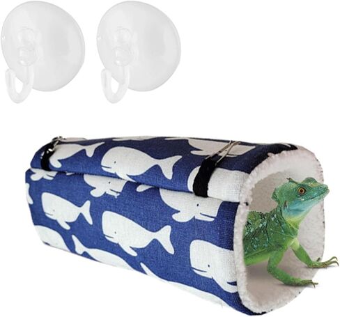 حقيبة نوم من القطيفة للزواحف، حقيبة نوم للزواحف، وسادة للحيوانات الأليفة الصغيرة، حقيبة نوم مريحة من القطيفة للسحالي، إغوانا الفهد (أزرق) in Kuwait