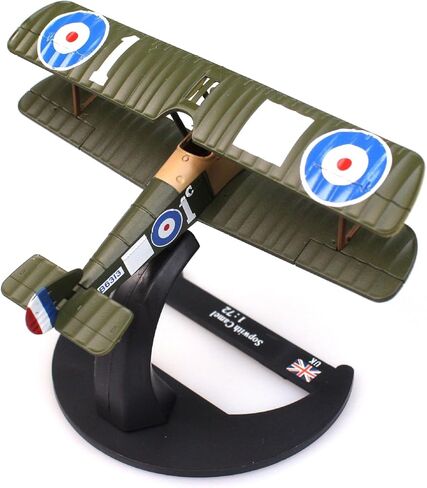 1:72 Alloy WWI British Sopwith Camel F.1 Biplane Fighter Toy Aircraft Model Simulation Aviation Science Exhibition Model in Saudi Arabia