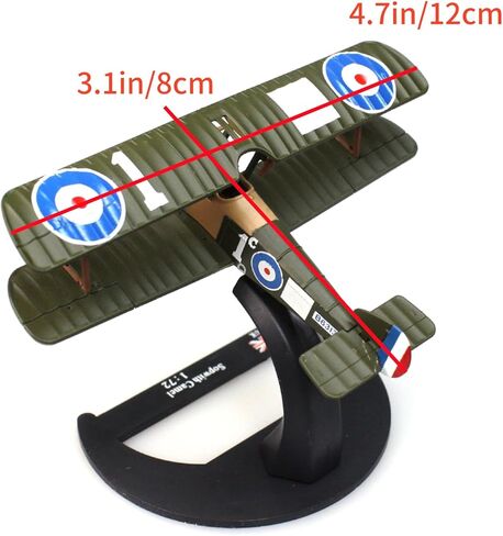 1:72 WWI British Sopwith Camel F.1 Biplane Fighter Model Simulation Aircraft Model Aviation Toy Aircraft Kits for Collection and Gift in Kuwait