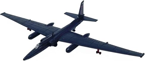 نموذج طائرة معدني مصبوب 1/144 U-2s، طائرة استطلاع عسكرية على شكل قطة سوداء، طائرة محاكاة عالية التجميع مسبقًا للتجميع أو الهدايا. in Kuwait
