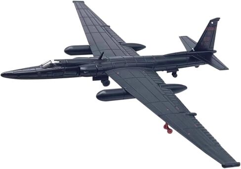 نموذج طائرة معدني مصبوب 1/144 U-2s، طائرة استطلاع عسكرية على شكل قطة سوداء، طائرة محاكاة عالية التجميع مسبقًا للتجميع أو الهدايا. in Kuwait