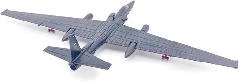 نموذج طائرة معدني مصبوب 1/144 U-2s، طائرة استطلاع عسكرية على شكل قطة سوداء، طائرة محاكاة عالية التجميع مسبقًا للتجميع أو الهدايا. in Kuwait