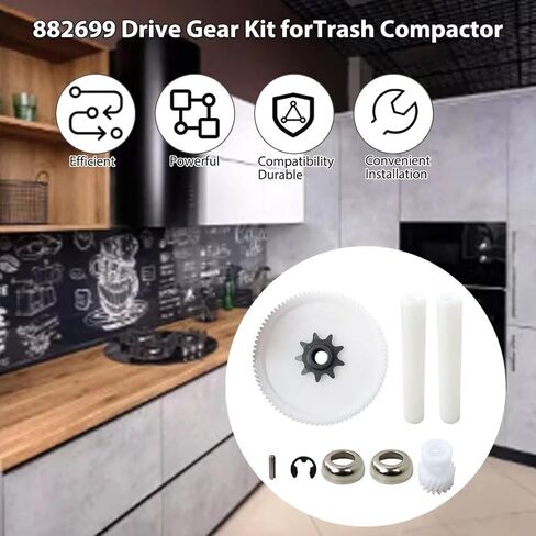 882699 (AP3122987) Trash Compactor Drive Gear Kit 14211018, 41001084, 4149667, 4154800 Replacement for 665.13612101 COMPACTORS in Saudi Arabia