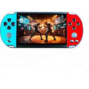 5.1-Inch Retro Video Game Console Nostalgia Portable Handheld Game Eevice MP3 MP4 Children's Electronic Game Toys Birthday Suitable for Home/Uutdoors/Travel (Bluered) in Saudi Arabia