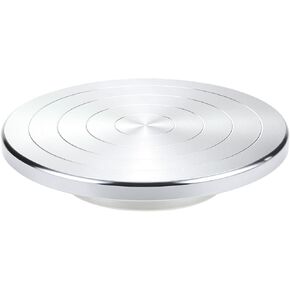 QWORK Sculpting Wheel, 8 Inch Double-Sided Aluminum Alloy Turntable with Smooth Rotation, Versatile Use for Clay Modeling, Cake Decorating, and Art Display in Kuwait