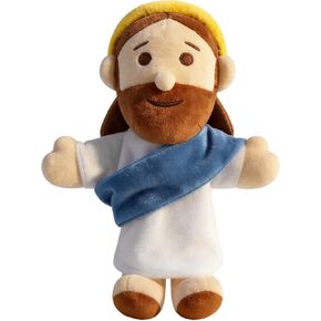 Jesus Hand Puppet Soft Plush Stuffed Jesus Plushies Doll Religious Stuffed Puppets Christian Interactive Plushy Toy Gifts for All Ages Kids Easter Christmas Christmas Baptism 13" (Red) in Kuwait