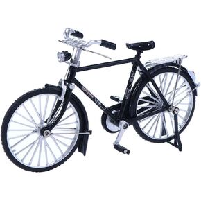 Leadigol 1:10 Scale Retro Bicycle Model Ornament, 18x5.8x11cm Mini Retro Bike Model Decoration Collections, Vintage Miniature Bike Ornament for Home Office(Black) in Saudi Arabia