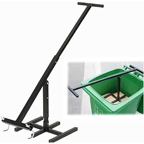 Manual Trash Compactor for 120-660L Bins, Heavy Duty Smasher Tool for Kitchen, Dumpster, Outdoor Use, Garbage Recycling, Waste Recycling Manual Tools, Rust Proof Compacting Trash Can Tool in Kuwait