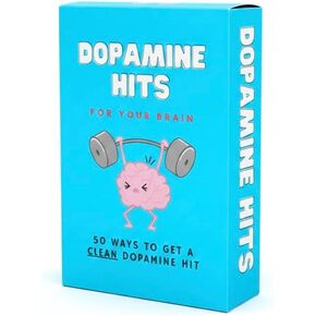 Dopamine Hits, Mood-Boosting Activity Cards, 50 Fun Self-Care Prompts for Mental Health, Stress Relief and Daily Inspiration, Therapy and Wellness Gift for Adults and Teens in Kuwait